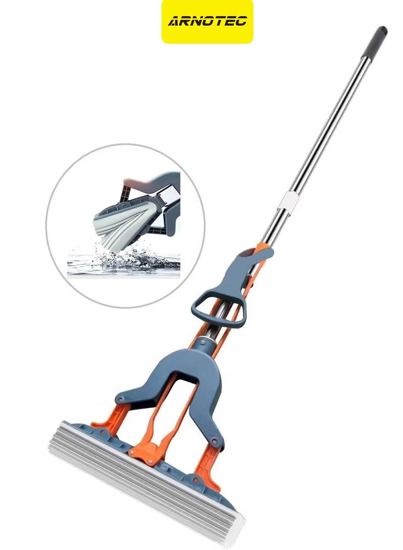 ARNOTEC Microfiber mop bathroom folding rubber cotton household mop cleaning tool mop  - Image 1