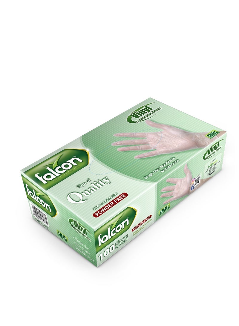 Falcon VINYL GLOVES VINYL GLOVES (S) POWDER FREE-1000 PC - Image 2