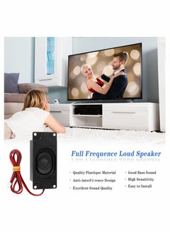 Generic Wired Speaker Mini Loundspeaker for Small Electronic Projects Advertising Machines LCD TV Monitors 4Pack Black  - Image 2