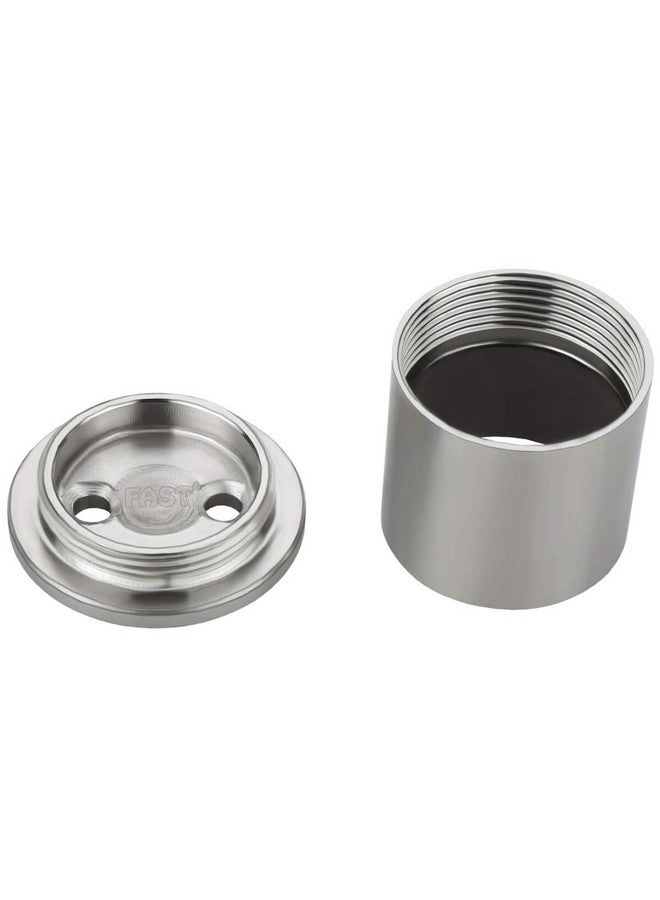 FAST Special Heavy Wall to Wall Bracket for Stainless Steel Curtain Rod and Wardrobe Rod (Steel, White, Silver, 1Inch) -4 Pcs - Image 2