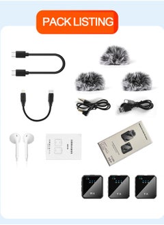ULHYC Wireless Lavalier Microphone Vibrato Live Mobile Phone Video Recording 2.4G Noise Reduction Mini Microphone for Live Streaming Video Recording Vlog Interview Online Class  - Image 3