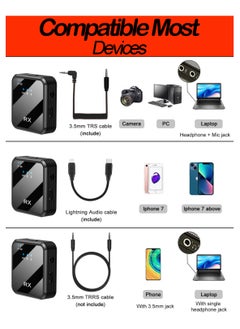 ULHYC Wireless Lavalier Microphone Vibrato Live Mobile Phone Video Recording 2.4G Noise Reduction Mini Microphone for Live Streaming Video Recording Vlog Interview Online Class  - Image 2