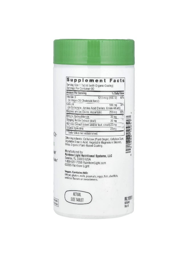 Rainbow Light Rainbow Light, Calcium with Magnesium & Vitamin D3+, 90 Tablets  - Image 2