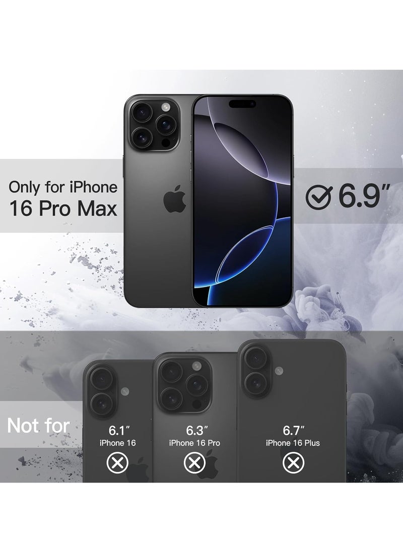 Generic - Magnetic Case for iPhone 16 Pro 6.3 Inch Compatible with MagSafe, Shockproof Phone Bumper Cover, Solid Color Matte TPU Frame, Anti-Scratch Clear Back (Black) - Image 1