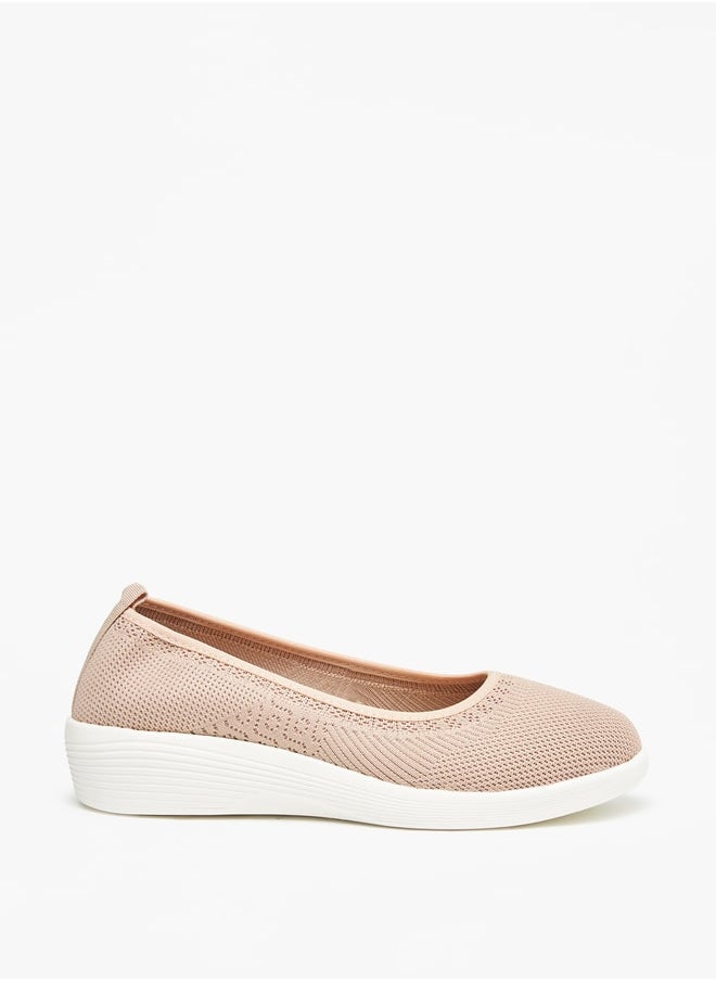 Le Confort Women Textured Slip-On Shoes with Wedge Heel  - Image 3