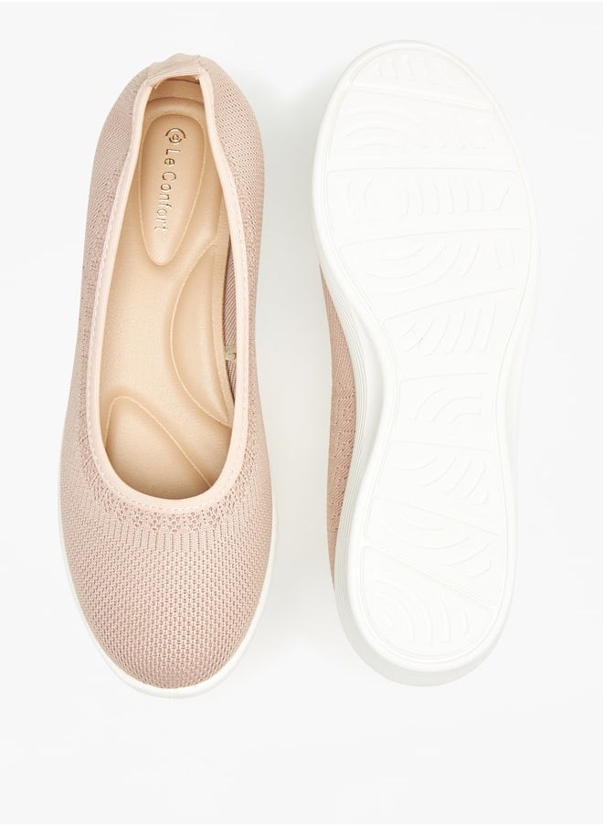 Le Confort Women Textured Slip-On Shoes with Wedge Heel  - Image 5