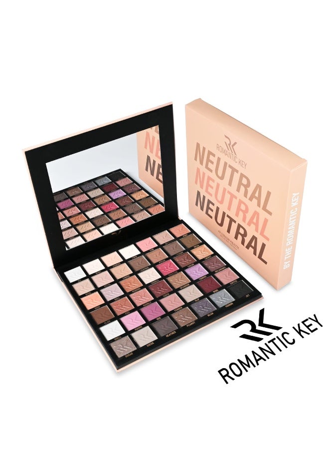 romantic key Neutral 42 Colour Eyeshadow Palette - Image 2