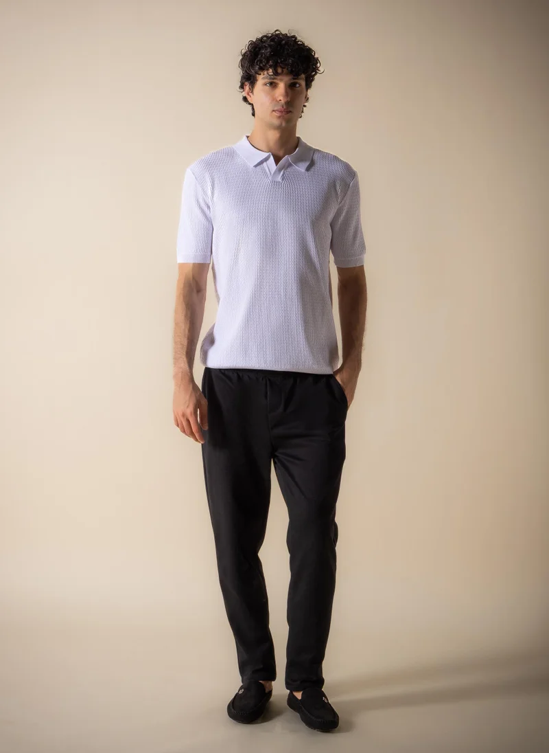 SHAPES MIDWEIGHT TEXTURED POLO SHIRT