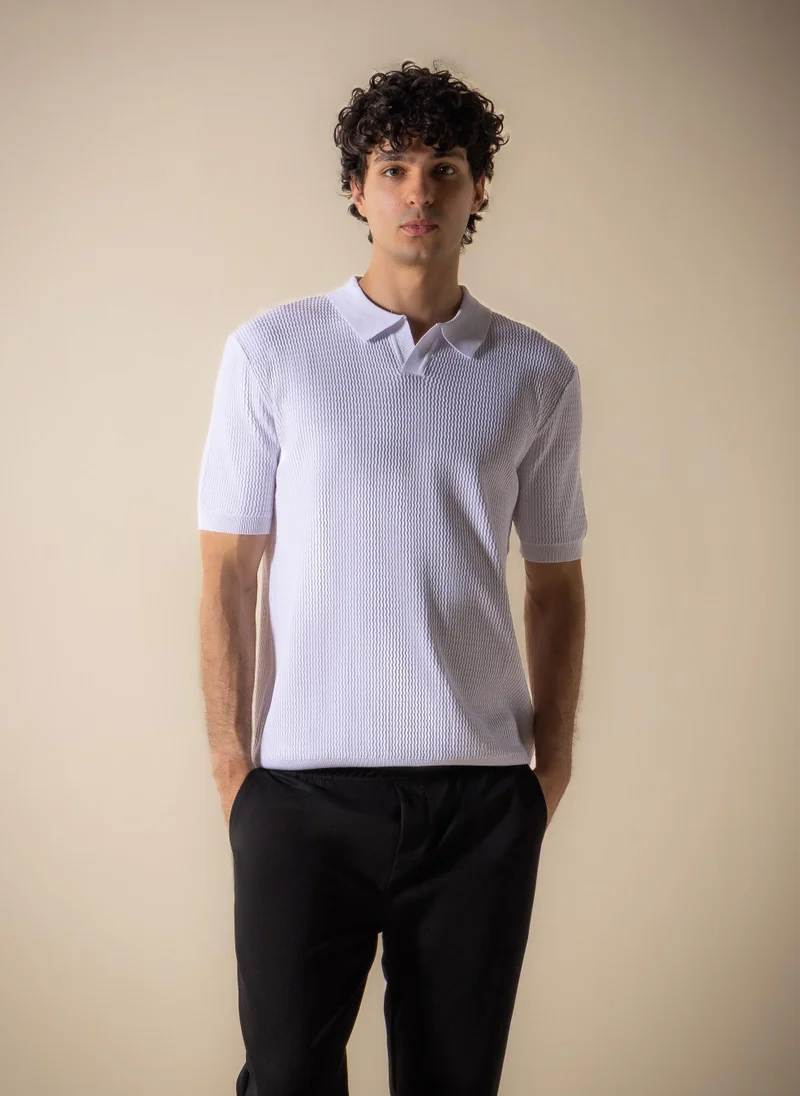 SHAPES MIDWEIGHT TEXTURED POLO SHIRT