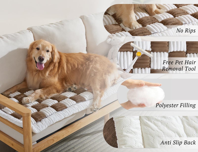 ODreamyDogs Couch Cushion Cover for dogs Sofa Cover Washable Pet Love Seat Couch Covers for Sofa Slipcovers Couch Protector Blanket for Dogs Sofa Cushion Covers for Pets Washable Pad Black 70x150cm/27.6x59in - Image 3