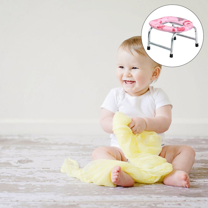 🧸 مرحاض تدريب رض محمول لت زيز الا تماد لى النفس حجم 30x25 سم تصميم دائري بسيط برسومات كرتونية - Image 3