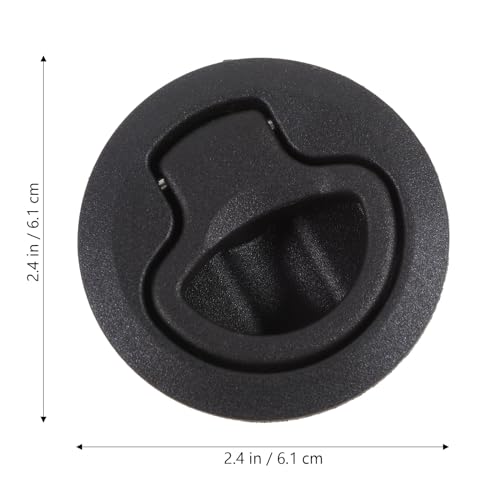 WINOMO Black Locking Flush Pull Slam Latch Hatch Lift for Marine Boat Camper Rv Trailer - Image 2