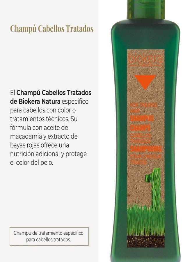 Salerm Biokera Natura Treated Hair Shampoo with Macadamia Oil and Red Berry Extract, 10.8 Ounce - Image 2