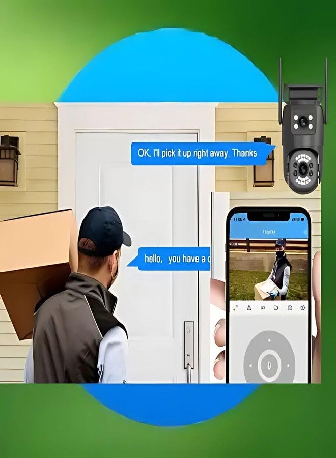 MAYUMI Waterproof Colorful Night Vision Motion Alert, 360 View Two-Way Audio Security Surveillance | 4G SIM Based Pan Tilt CCTV Camera 6MP 4g PTZ CCTV - Image 2
