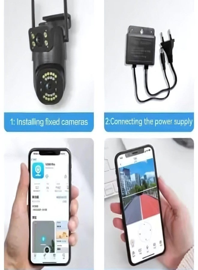 MAYUMI Waterproof Colorful Night Vision Motion Alert, 360 View Two-Way Audio Security Surveillance | 4G SIM Based Pan Tilt CCTV Camera 6MP 4g PTZ CCTV - Image 3