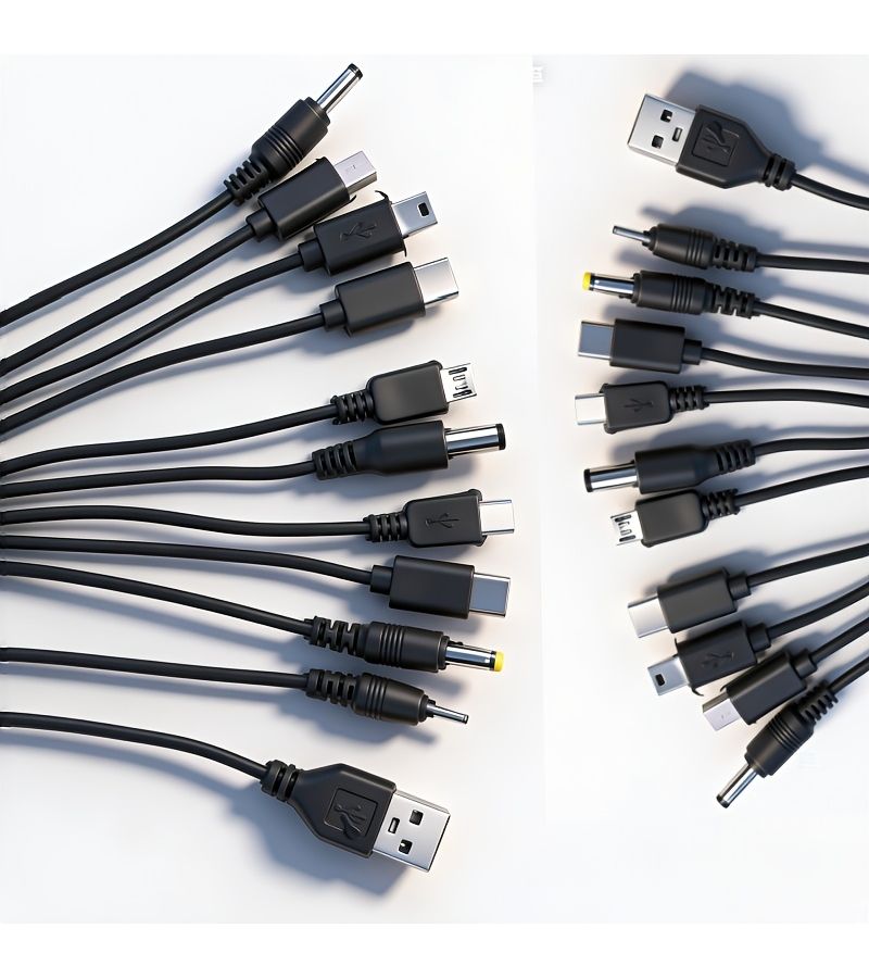 Universal Multi Function 10 In 1 USB Retractable Charging Cable For Android Black - Image 3