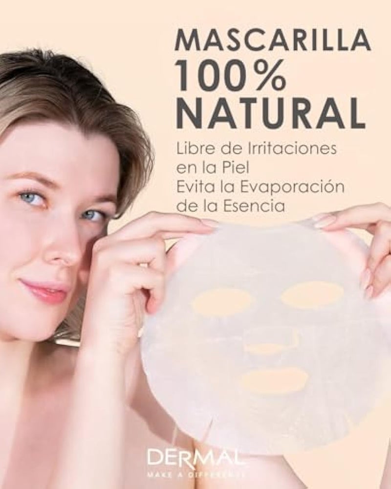 Dermal Korea Collagen Essence Full Face Facial Mask Sheet Combo Pack (16 Pack) - Image 5