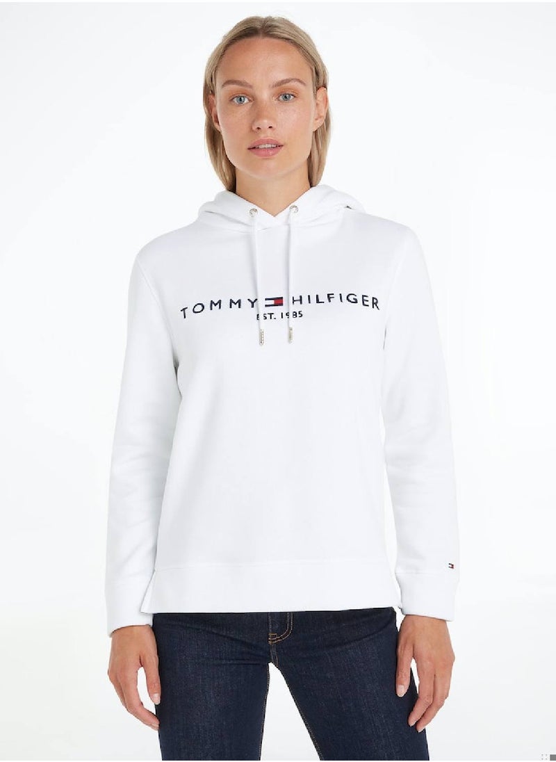 Women's Essential Logo Hoody Sweatshirt, White - pzsku/Z96B6B09F631314BF1414Z/45/_/1723744171/60a5f4cb-340e-4455-a857-53e9e7038287