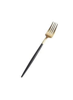 Generic Luxury Fork Set in black with gold accents – Golden Elegance for Your Table D  - Image 1