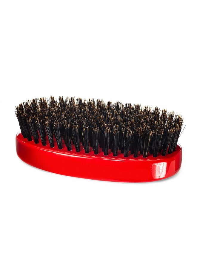 TORINO PRO WAVE BRUSHES BY BRUSH KING Torino Pro Wave Brush 1000 By Brush King Medium Hard Oval Palmmilitary 360 Waves Brush Red - Image 4