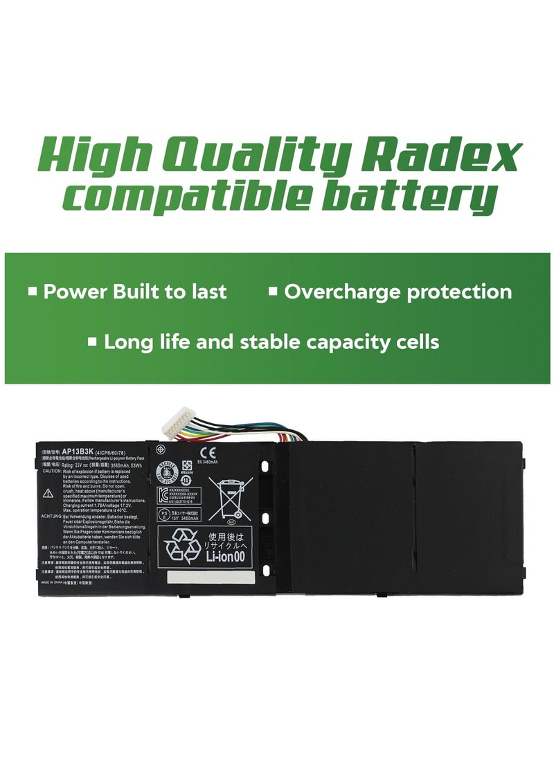RADEX - AP13B3K High Grade Compatible Laptop Battery for Acer Aspire M5-583 M5-583P M5-583P-5859 M5-583P-6423 M5-583P-6428 - Image 1