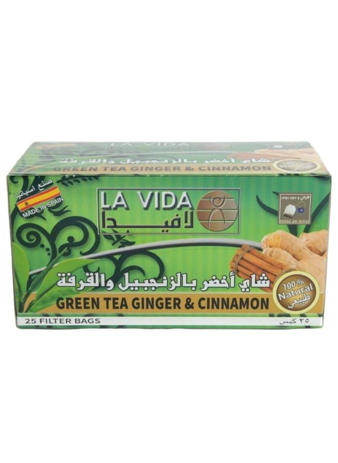 Green tea drink with ginger and cinnamon 25 bags - pzsku/Z96B6E51E1761F52B0834Z/45/_/1684610555/d59e8008-7a0a-46ac-83fb-803715dbfb3b