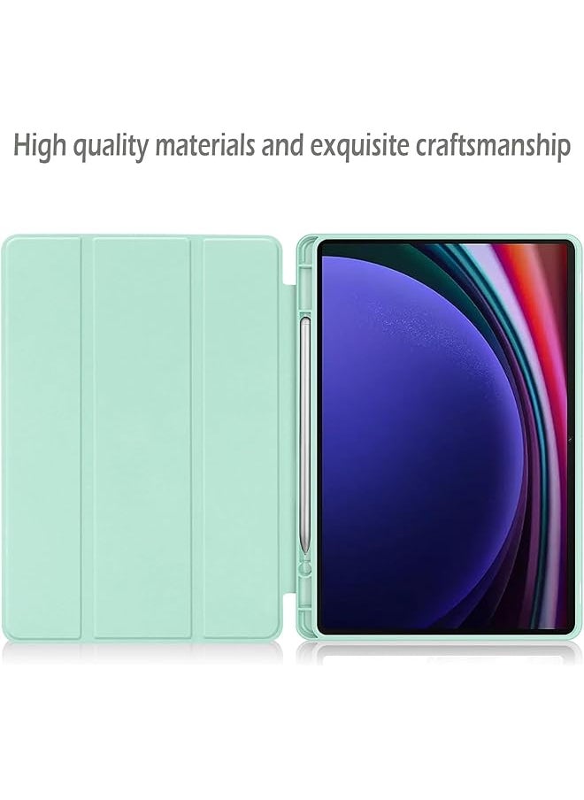 erorex - Case Compatible With Samsung Galaxy Tab S9 Plus 2023 12.4 Inch Sm-X810 Sm-X816B Sm-X818U Soft Tpu Back Ultra Thin Cover With Pen Holder For Galaxy Tab S9+ Support Auto Wake Sleep - Image 1