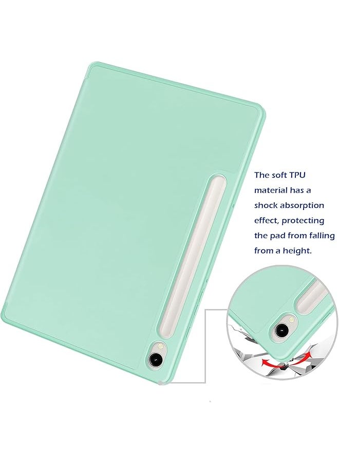 erorex - Case Compatible With Samsung Galaxy Tab S9 Plus 2023 12.4 Inch Sm-X810 Sm-X816B Sm-X818U Soft Tpu Back Ultra Thin Cover With Pen Holder For Galaxy Tab S9+ Support Auto Wake Sleep - Image 1
