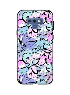 Protective Case Cover For Samsung Galaxy Note 9 Abstract Flowers Print Design Multicolour