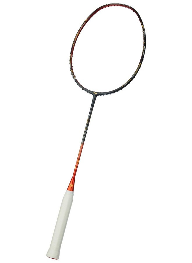 Li-Ning - Li-ning Air-Force 78 G3 Carbon Fibre Unstrung Badminton Racket with Full Cover (78g, Black/Orange Red/Gold) - Image 1