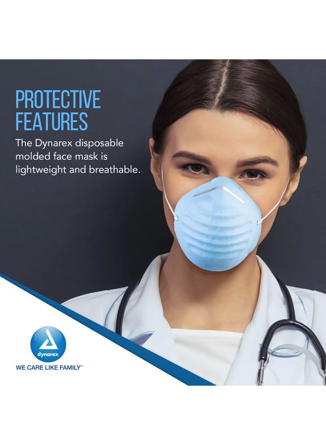 Dynarex Mask Surgical Face Cone Blue - Image 3