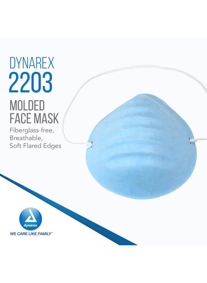 Dynarex Mask Surgical Face Cone Blue - Image 2