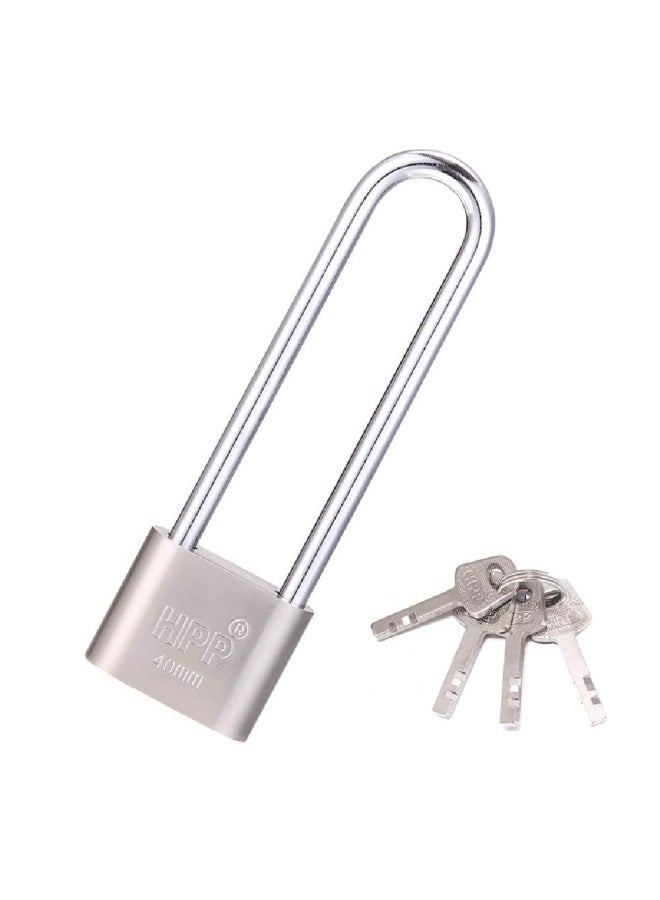 WANLIAN Long Lock Beam Bike Padlock Anti Theft Door Cabinet Drawer Gate Lock With Keys Lock Long Beam Gym Locker Locker Padlock Glass Door Lock - Image 1