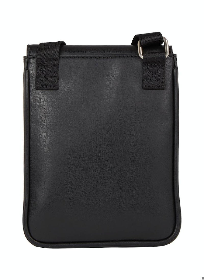 Calvin Klein Jeans - Unisex Crossbody Phone Bag -  smooth faux leather exterior , Black - Image 1