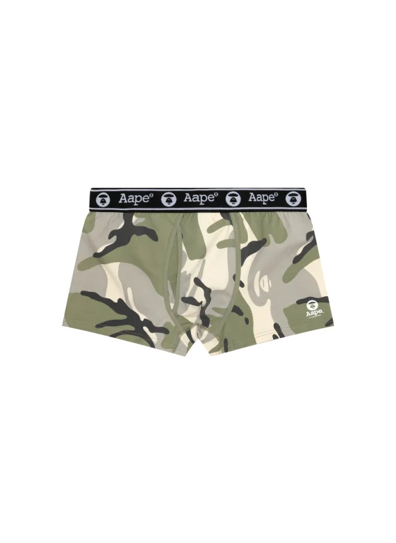 AAPE Moonface logo camo boxer briefs
