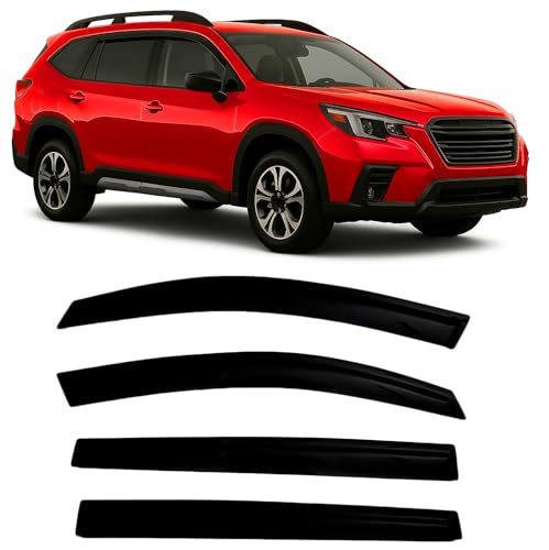 20192025 TapeOn Side Window Visor Deflectors for Subaru Ascent Smoke Tinted Rain Guards Premium Onyx Limited 2020 2021 2022 2023