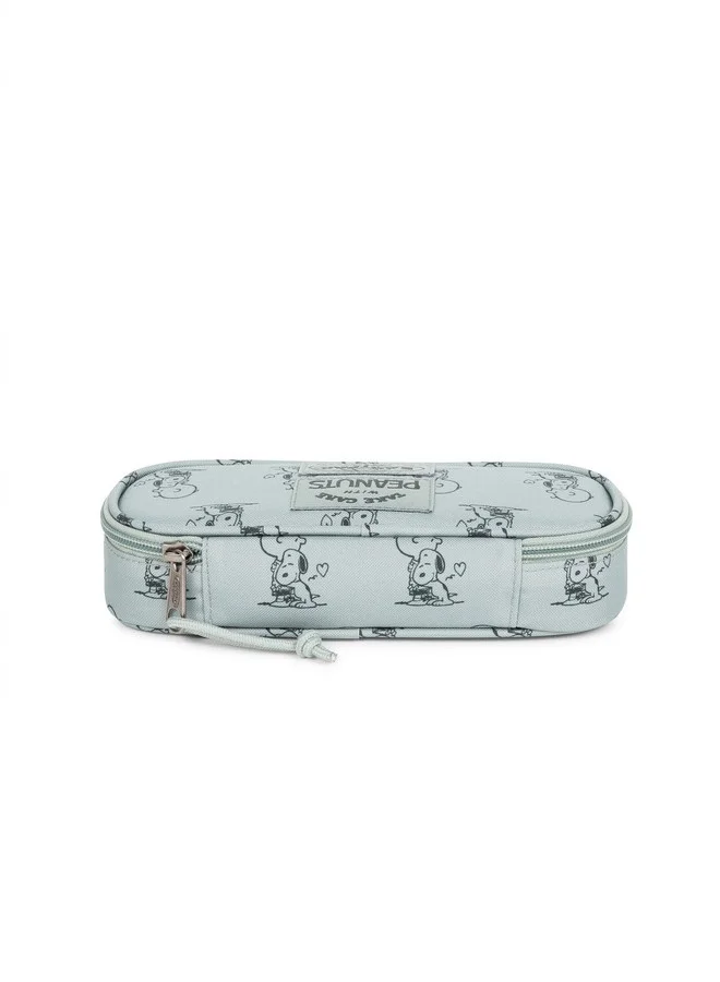 EASTPAK Oval Single Peanuts Mint Hard Pencil Case