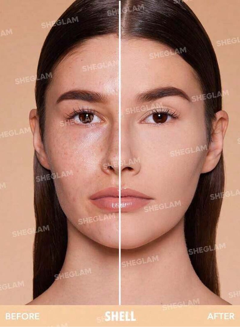 SHEGLAM Skin Focus High Coverage Powder Foundation Beige - Image 2