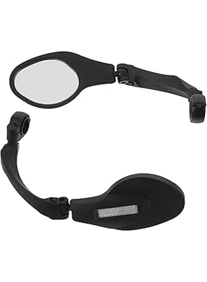 2pcs Bicycle Handlebar Mirrors Rearview Side View Compatible Mountain Electric Bike Motorcycle - Image 1