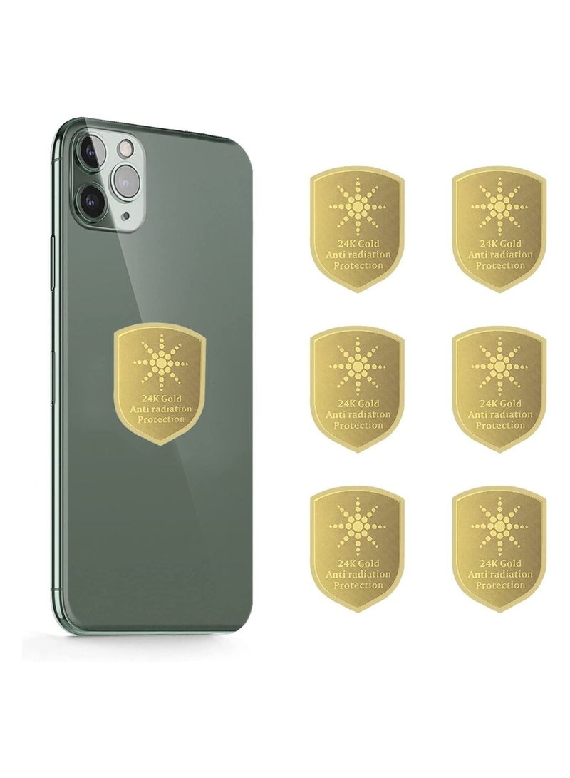 SYOSI Cell Phone EMF Protection Blocker, 6Pcs Anti 5G Radiation Shield Sticker, Radiation Neutralizers for iPhone iPad, EMF Blocker for All Electronics, for Mobile, Computer, Radio, Laptop, Tablet PC  - Image 1