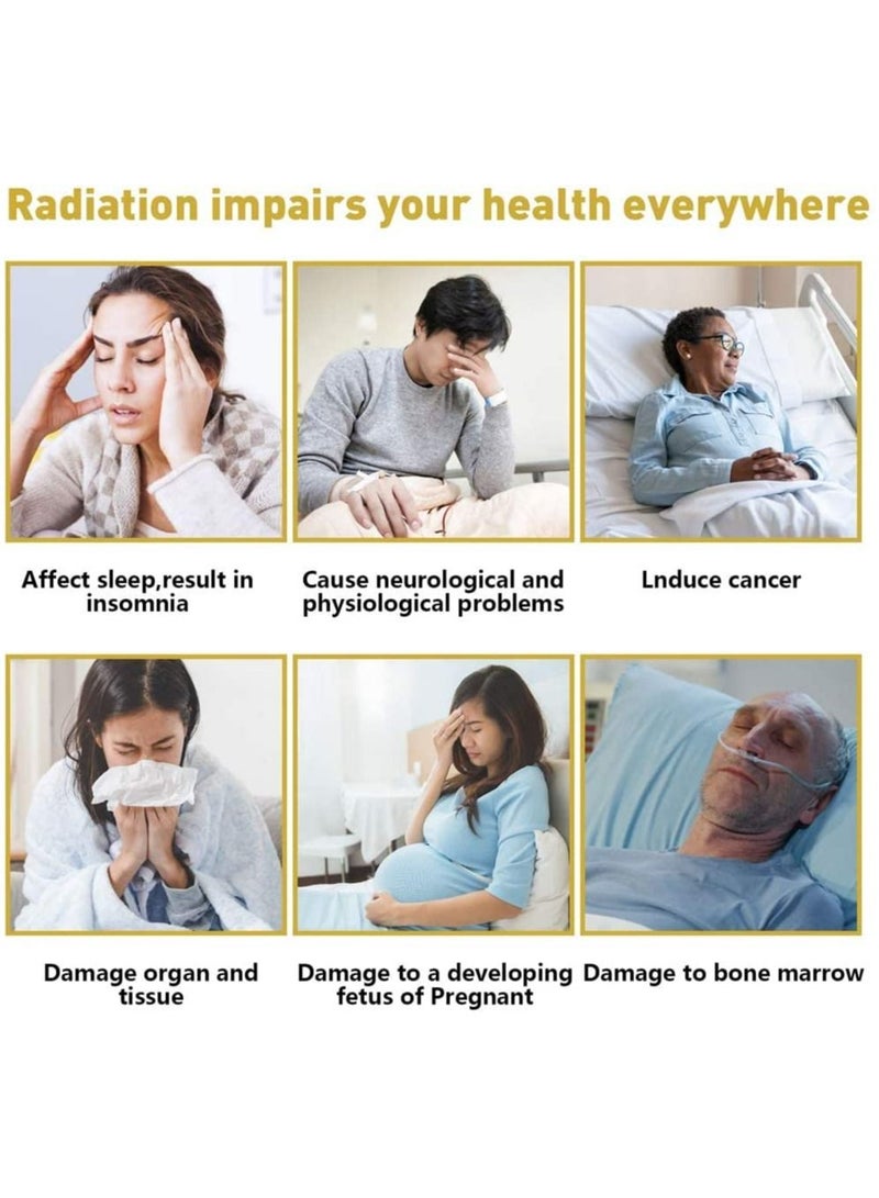 SYOSI Cell Phone EMF Protection Blocker, 6Pcs Anti 5G Radiation Shield Sticker, Radiation Neutralizers for iPhone iPad, EMF Blocker for All Electronics, for Mobile, Computer, Radio, Laptop, Tablet PC  - Image 5