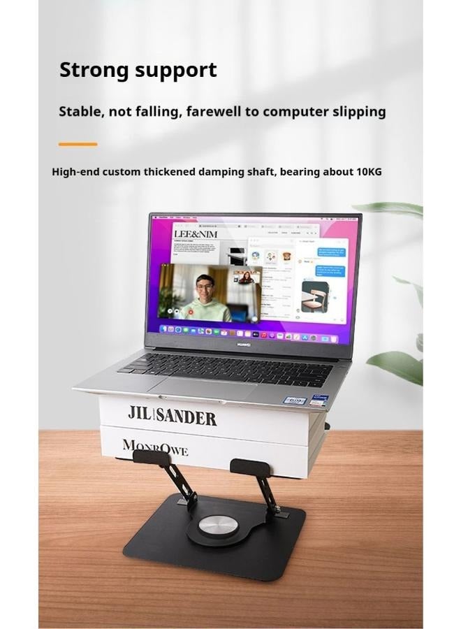 Adjustable Laptop Stand for Desk Ergonomic Riser with 360° Rotating Base Foldable Notebook Computer Holder ,Suitable for Mobile Phones, Computers, and Other Devices - Image 5