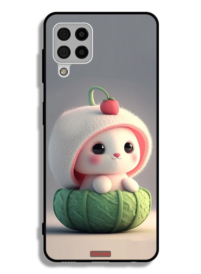 Tolwak Samsung Galaxy A22 4G Protective Case Cover Cute Little Rabbit - Image 1