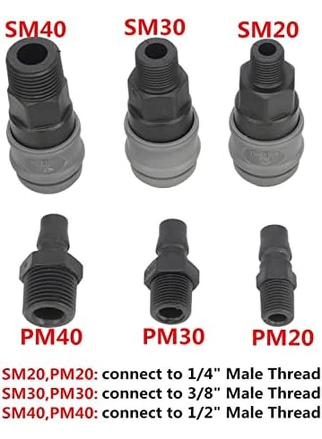 اقتران سريع ذاتي القفل نوع C لري الحدائق ورش المياه وصلة قطعة واحدة - Image 4