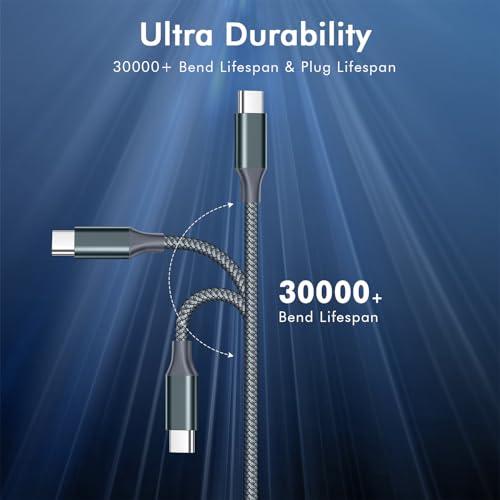 APFEN USB C to USB C Cable, Type-C 60W Fast Charging Cable(6FT, 2Pack) for iPhone 17 16 15 Series, Samsung Galaxy S25 S24 S23, for MacBook/iPad, Pixel - Image 3
