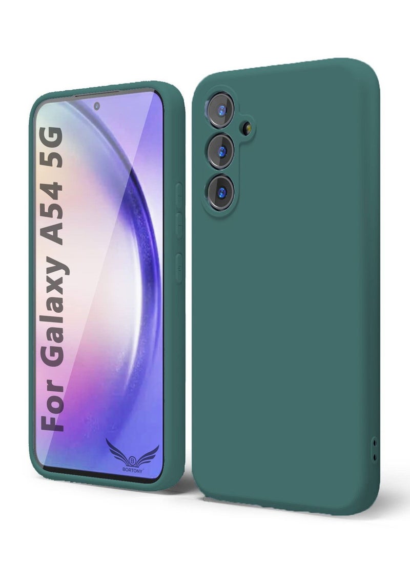 BORTONY - Galaxy A54 5G Case Shockproof Liquid Silicone Case Slim Soft Cover With Inside Soft Microfiber Lining Comaptible With Samsung Galaxy A54 5G - Image 1