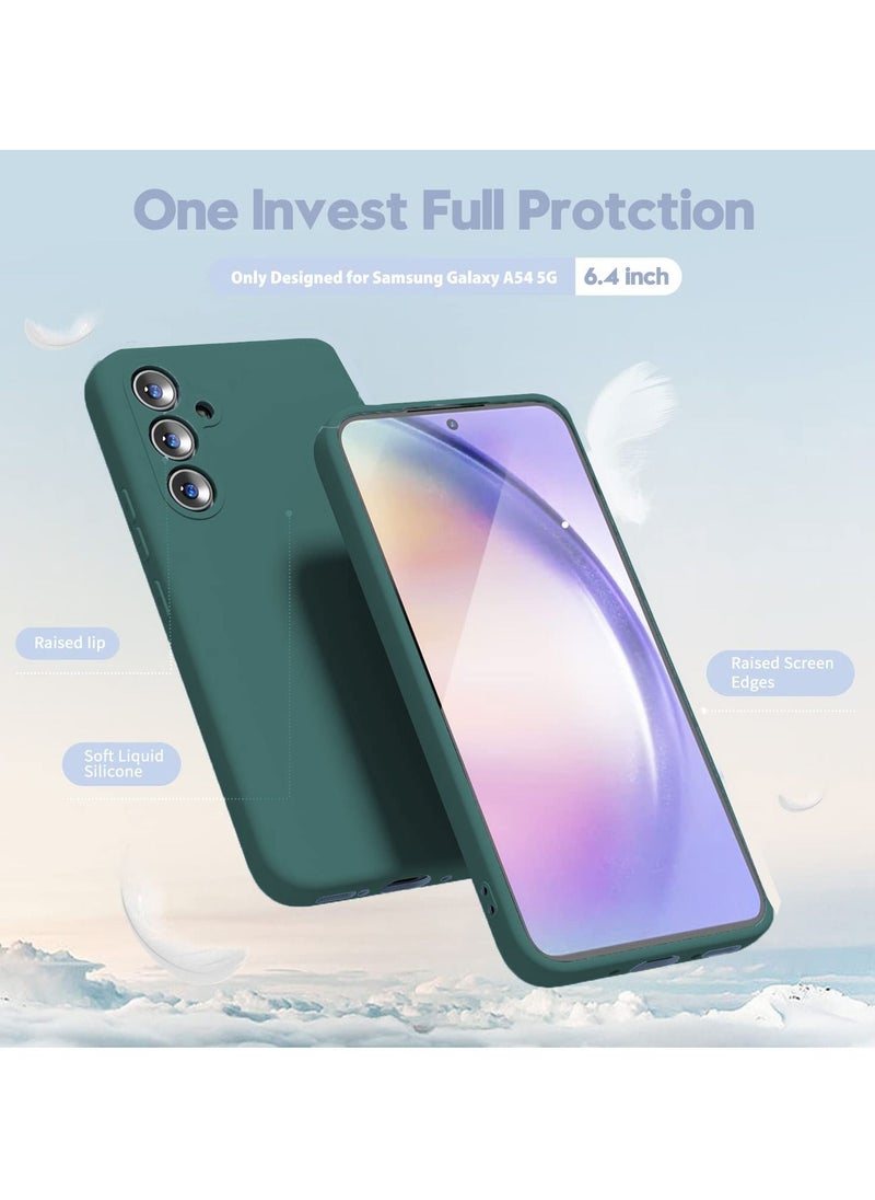 BORTONY - Galaxy A54 5G Case Shockproof Liquid Silicone Case Slim Soft Cover With Inside Soft Microfiber Lining Comaptible With Samsung Galaxy A54 5G - Image 1