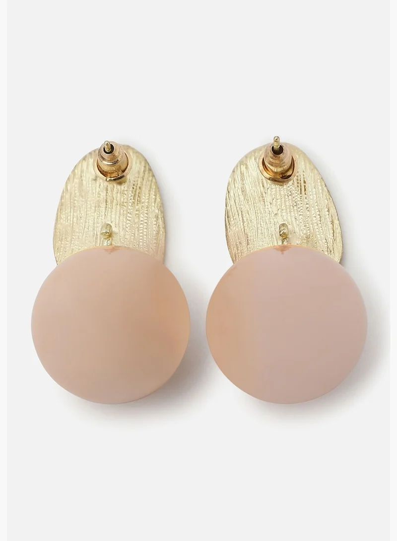 SOHI Gold Plated Pearls Drop Earring