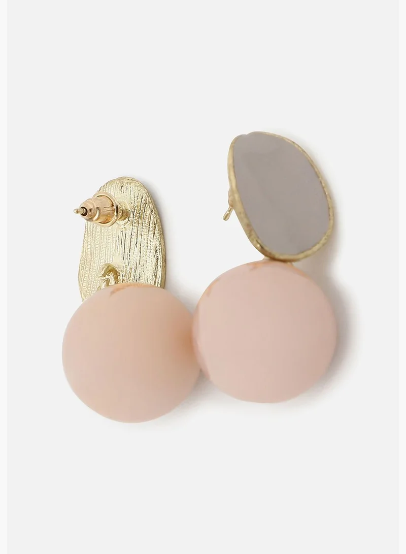 SOHI Gold Plated Pearls Drop Earring