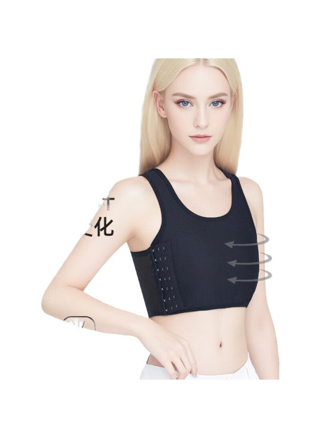 Livex حمالة صدر لتقليل حجم الصدر للنساء، مصممة للصدر الكبير، سترة مضادة للصدمات بدون seams، شكل الصدر، لف الصدر، تي شيرت Les Cool، ملابس داخلية صغيرة، مزودة بأزرار - Image 2